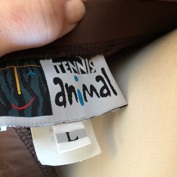 Tennis top and skirt with shorts in animal print - Picture 5 of 6